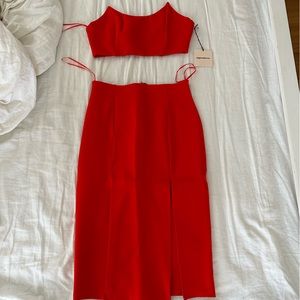Superdown matching set dress skirt size m NWT